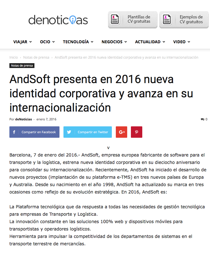 Noticia AndSoft presenta nueva identidad corporativa